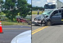Dos personas mueren y cinco más resultan lesionadas tras fuerte choque carretero en La Piedad