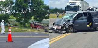 Dos personas mueren y cinco más resultan lesionadas tras fuerte choque carretero en La Piedad