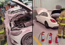 Explosión de gasolina en agencia de vehículos de Morelia es controlada
