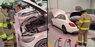 Explosión de gasolina en agencia de vehículos de Morelia es controlada