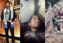 “Mister Universo Venezuela” busca a su pareja bajo los escombros tras los terremotos en Venezuela