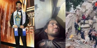 “Mister Universo Venezuela” busca a su pareja bajo los escombros tras los terremotos en Venezuela