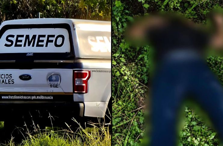 Hallan a un hombre ejecutado y envuelto en una cobija en una brecha de Apatzingán