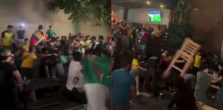 #VIDEO // Captan pelea de aficionados de México y Ecuador tras marcador final