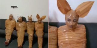 #VIDEO // Amarran a ladrones y los disfrazan de como castigo en Indonesia