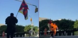 #VIDEO // Activista tibetano se prende fuego frente a la sede de la ONU en Nueva York
