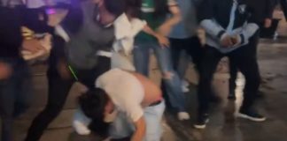 #VIDEO // Aficionados pelean entre sí afuera de bares tras el partido de México