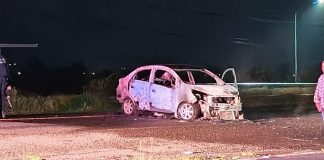 Se registra incendio de vehículo en la Tarímbaro–Álvaro Obregón