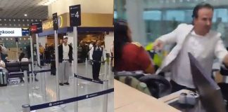 #VIDEO // Pasajeros ebrios pelean contra personal de Aeroméxico en la Terminal 2 del AICM