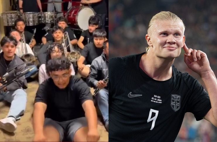 #VIDEO // Erling Haaland reacciona a banda mexicana que le compuso tema para “vengarse” de Inglaterra