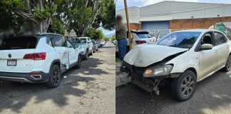 Se registra choque entre dos vehículos en la avenida Madero Poniente de Morelia; hay dos heridos