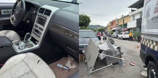 Conductor presuntamente ebrio atropella a taquero y provoca choque múltiple en Arteaga