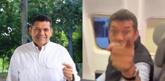 #VIDEO // Confrontan a gobernador de Tabasco en vuelo de primera clase; excandidata de oposición lo acusa