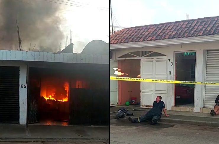 Incendio consume vivienda mientras sus habitantes estaban de vacaciones en Uruapan