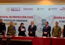 Instalan en Michoacán Puesto de Comando ante temporada de ciclones; 81% del territorio municipal en riesgo de inundación: PC Federal