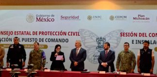 Instalan en Michoacán Puesto de Comando ante temporada de ciclones; 81% del territorio municipal en riesgo de inundación: PC Federal