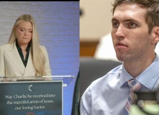 Viuda de Charlie Kirk observa video del presunto asesino durante audiencia en Utah