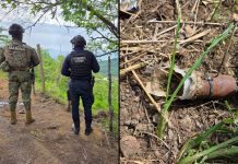 Localizan presunto artefacto explosivo artesanal sobre la carretera Tumbiscatio-Arteaga