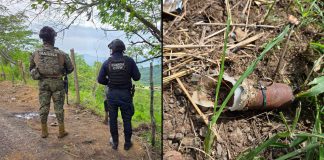 Localizan presunto artefacto explosivo artesanal sobre la carretera Tumbiscatio-Arteaga