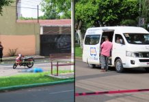 Menor pierde el control de su moto tras presuntamente caer a un bache y muere al ser arrollada por una combi