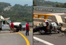 Motociclista fallece tras brutal choque sobre la autopista Siglo XXI