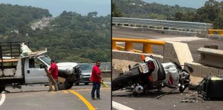 Motociclista fallece tras brutal choque sobre la autopista Siglo XXI