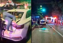 Graves dos motociclistas tras chocar contra un vehículo, en la colonia Morelos de Uruapan