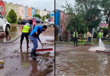 Despliegan operativo de limpieza en Hacienda Tiníjaro tras inundaciones; participan 25 trabajadores