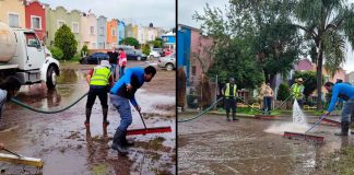 Despliegan operativo de limpieza en Hacienda Tiníjaro tras inundaciones; participan 25 trabajadores