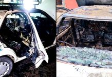 #VIDEO // Suman tres taxis incendiados por delincuentes en Apatzingán en menos de 24 horas