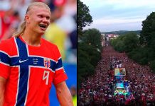 #VIDEO // Más de 90 mil aficionados ovacionan a Haaland y a Noruega tras brillar en la Copa del Mundo