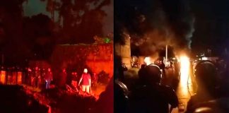 #VIDEO // Autoridades intentan desalojar predio invadido en Uruapan; “paracaidistas” los confrontan