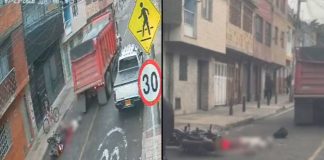 #VIDEO // Camión de carga aplasta a una embarazada y el feto sale expulsado de su vientre