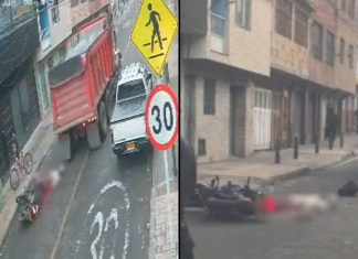 #VIDEO // Mujer embarazada muere tras ser arrollada por un camión; el bebé tampoco sobrevivió