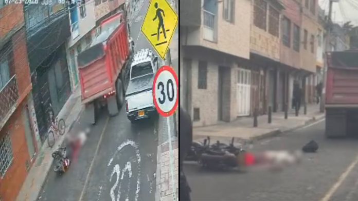 volqueta-arrolla-motociclista-embarazada-bogota-tragedia