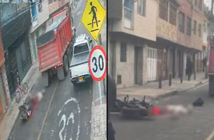 #VIDEO // Camión de carga aplasta a una embarazada y el feto sale expulsado de su vientre
