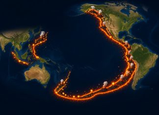 ¿Qué es el Cinturón de Fuego del Pacífico y por qué ocurre ahí el 90% de los terremotos del mundo?