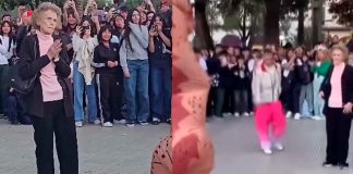 #VIDEO // Abuela sorprende al sumarse a “batalla de aura” contra un dinosaurio en Salta, Argentina