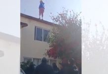 #VIDEO // Policia evita una tragedia: rescatan a mujer durante emergencia en vivienda