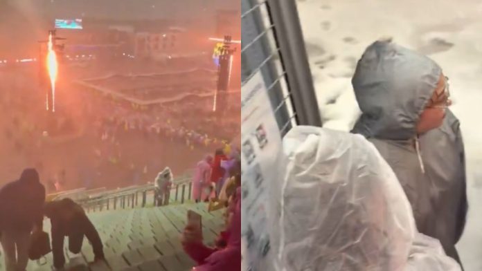 Ni la lluvia detuvo a Harry Styles