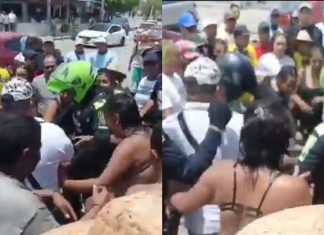 #VIDEO // Turistas enfrentan a hombre señalado por presunto abus0 a menores