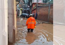 PC Estatal mantiene recorridos de atención por tromba en Pátzcuaro