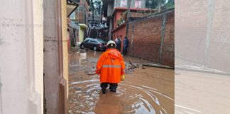 PC Estatal mantiene recorridos de atención por tromba en Pátzcuaro