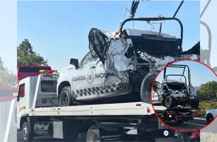 Muere elemento de la Guardia Nacional tras ser embestida su unidad por un tráiler en Contepec