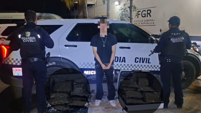 Guardianes del Camino aseguran más de 20 kg de marihuana en Lázaro Cárdenas