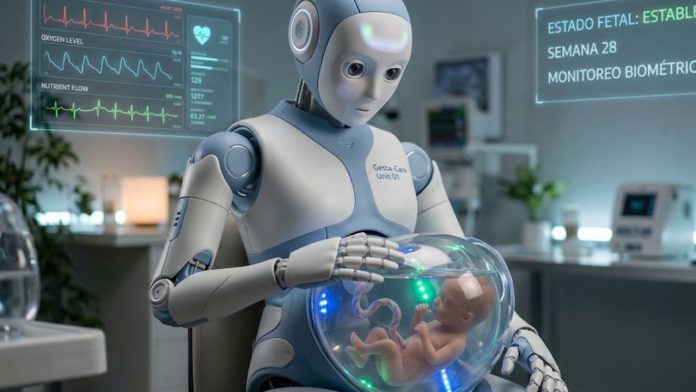 China creó un robot capaz de gestar un bebé