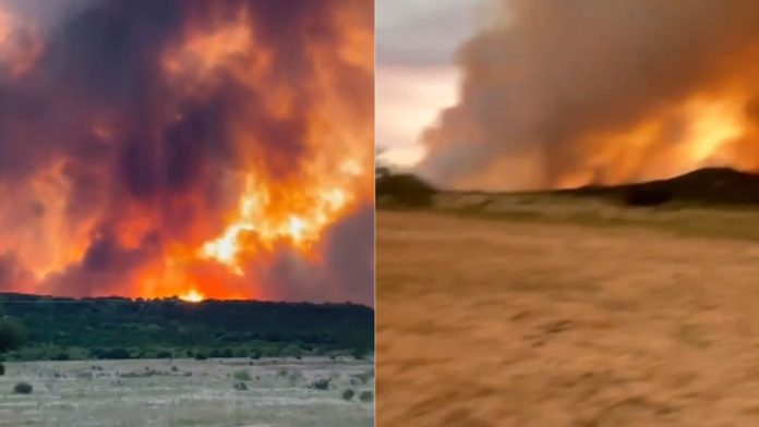 Texas enfrenta un incendio voraz