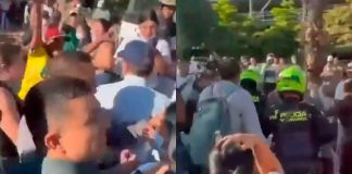 #VIDEO // Alcalde de Cali es atacado a pedradas tras fuerte terremoto