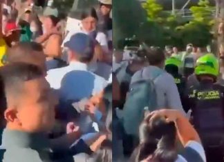 #VIDEO // Alcalde de Cali es atacado a pedradas tras fuerte terremoto