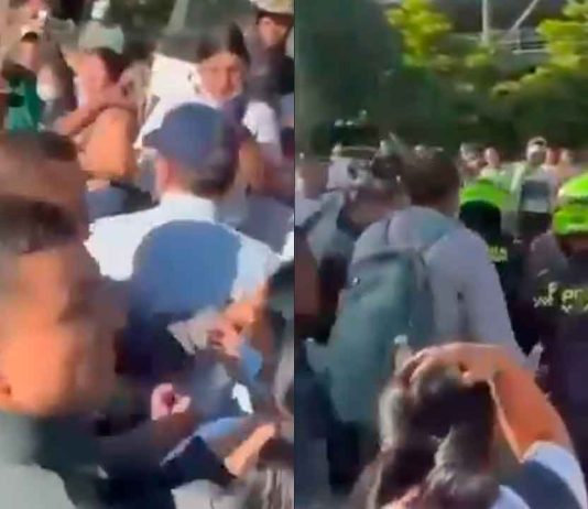 #VIDEO // Alcalde de Cali es atacado a pedradas tras fuerte terremoto